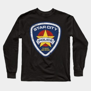 STAR CITY POLICE (ARROW) GRUNGE Long Sleeve T-Shirt